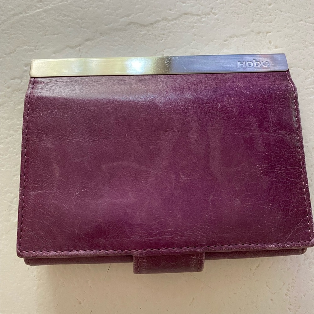 Hobo International Leather Purple Wallet